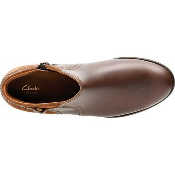 CLARKS - WOMENS MAYPEARL LILAC LOW BOOT - Picture 7 of 11